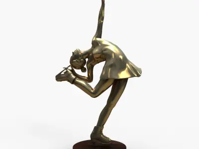  3D Models Figure Skating Statue 3D model