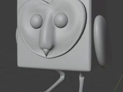 Animal - Owl character 3D model