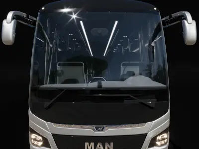 MAN LIONS COACH L R08  Silver 3D model