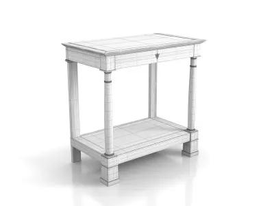 French Empire Table Mid 19th Century 3D model