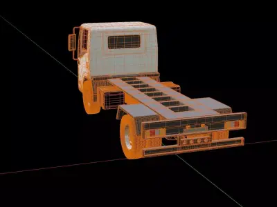 Isuzu M27 Cab Chassis 3D model