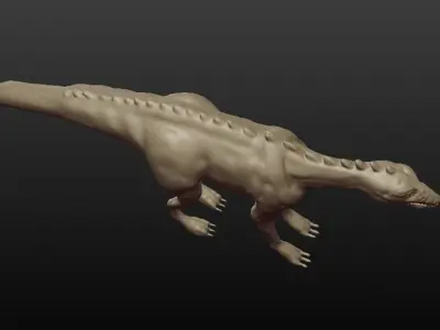 DINOSAUR SCULPTED Free 3D model