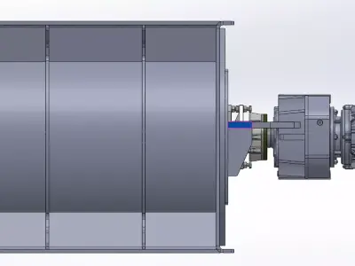 Diameter 630 mm airlock Rotary feeder 3D model