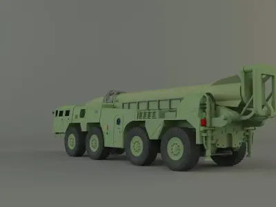 Scout B military vehicle 3D model
