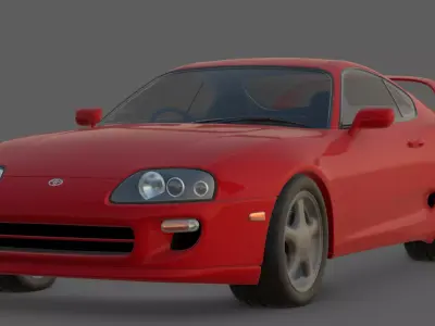 1994 Toyota Supra MK IV 3D Model  The Legendary JDM Icon Low-poly 3D model