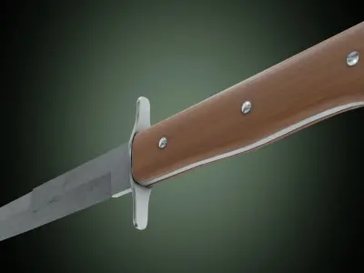 Luftwaffe kampfmesser 42 Low-poly 3D model