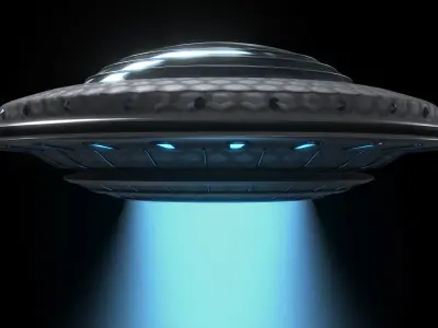 UFO SHIP Low-poly 3D model