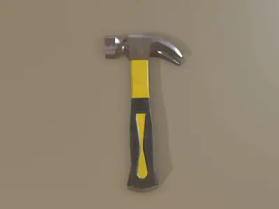 Tool Kit with Crowbar Low-poly 3D model