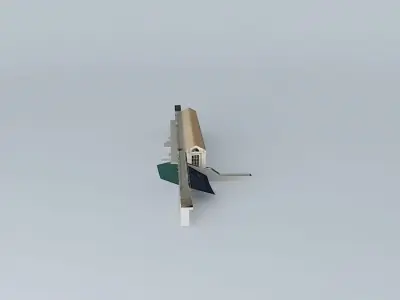 BKW NPP Mühleberg hydroelectric power plant Free 3D model