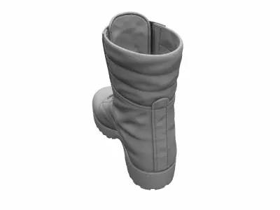 Army Boots High Poly 3D model