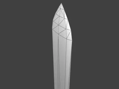 Low Poly Cartoon Sword Free low-poly 3D model