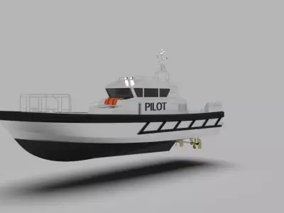 Pilot boat 3D model by archicosta04