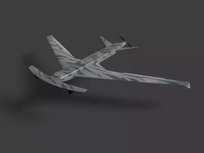 hammer-shark-v2-3 drone Low-poly 3D model