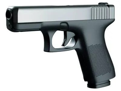 Glock Pistol Low-poly 3D model get