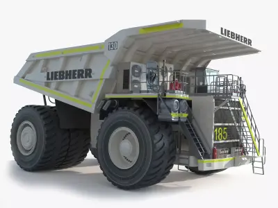 Liebherr T 282B Mining Truck 3D model