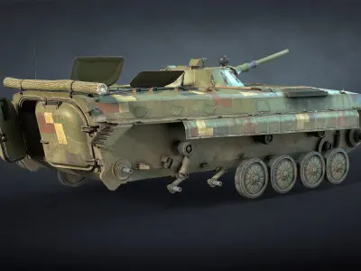 BMP-1 Set swiss armoured vehicle 3D Model Pack