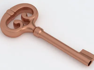 Key 01 Copper 3D model
