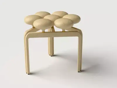 Utzon Stool Free low-poly 3D model