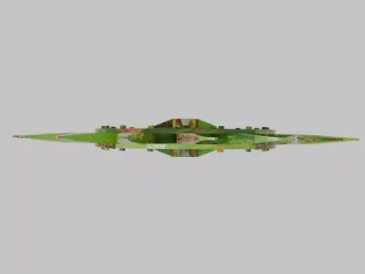 Decorative Farm Industrial Rusted Spiked Rotary Hoe Wheel Low-poly 3D model