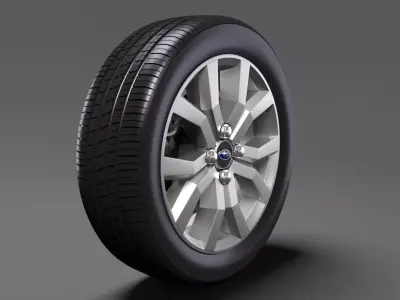 Subaru Justy RS wheel 2017 3D model