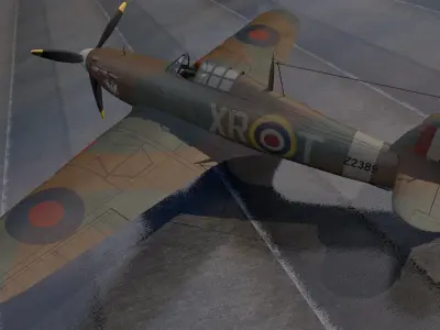 Hawker Hurricane Mk-1 3D model