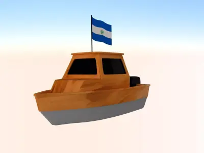 Salvador Fishing Boat 3D model