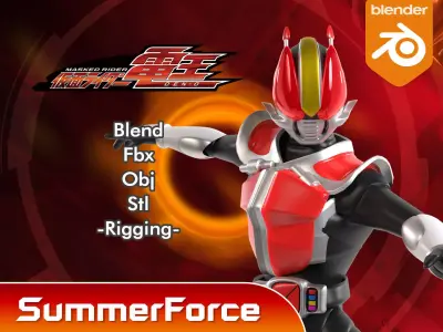 Kamen Rider Den-O - Kamen Rider 3D model