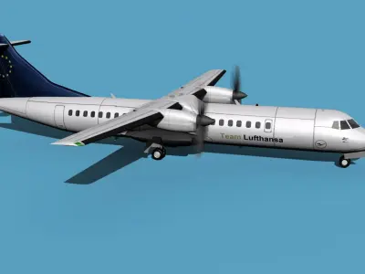 ATR  ATR-72-600 Lufthansa Team 3D model