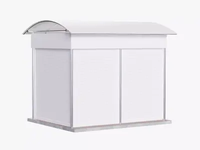 Kiosk - Indoor Version Low-poly 3D model