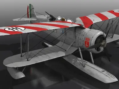RO43 on board TRIESTE Low-poly 3D model