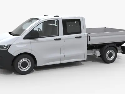 VW Transporter 2025 Double Cab 3D model