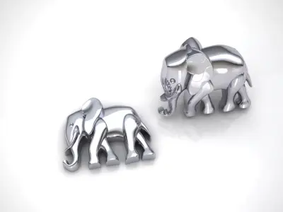 ELEPHANT PART FOR SIGNET RINGS  AND PENDANT 3D print model
