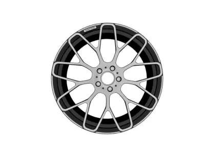 wheels  Brabus Monoblok  Y Free 3D model