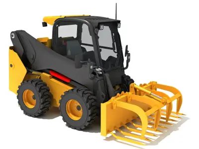 Skid Steer Loader Manure Fork 3D model