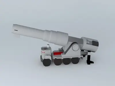 Mobile artillery Free 3D model