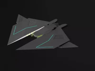 sci-fi Aircraft 3D model