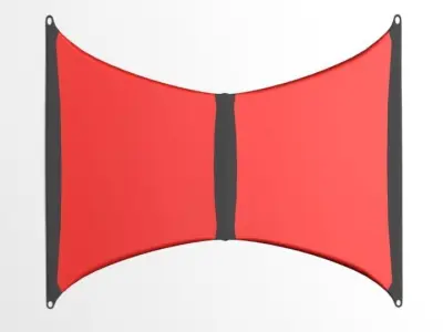 Bowed Kite 3D model