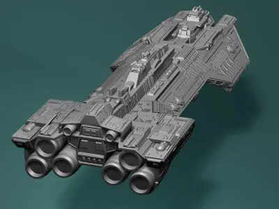 Spirit of fire Phoenix class halo 3D print model