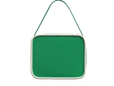 Green Leather Big Shoulder Bag 3D model