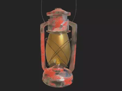 Oil Lantern  3D model purchase