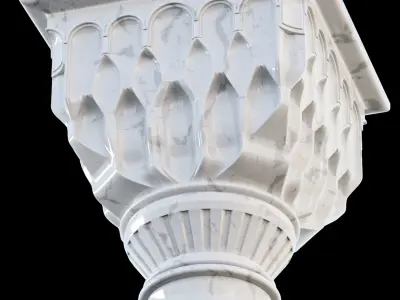 column collection marble 3D Model Pack