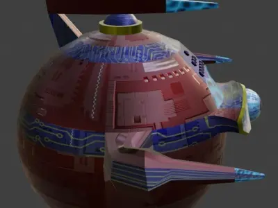 Sci-Fi Robot Enemy 002 Low-poly 3D model