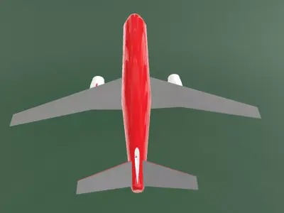 Fictional Twin Engine Jetliner a320 series Inspired 3D model