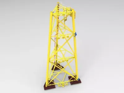 Tripod jacket Free 3D model