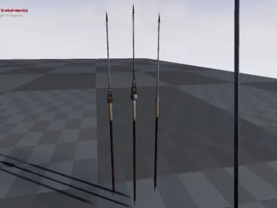 Roman Pilum Low-poly 3D model