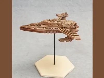 INTERPLANETARY SPACESHIP Free 3D model