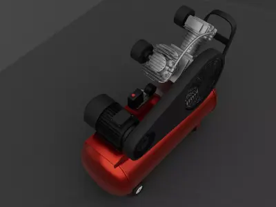 Industrial Air Compressor 3D Modeling model 3D model