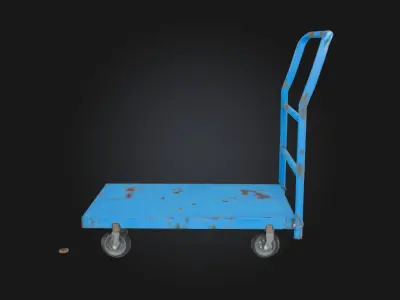 Industrial Handcart Heavy-Duty Mobility for the Workfloor 3D model