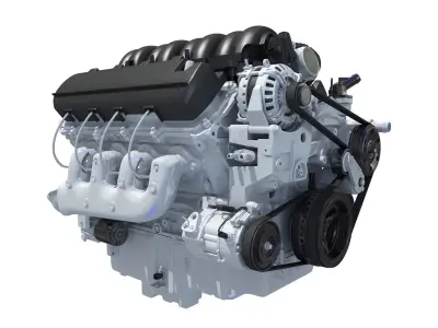 V8 Engine 3D model purchase