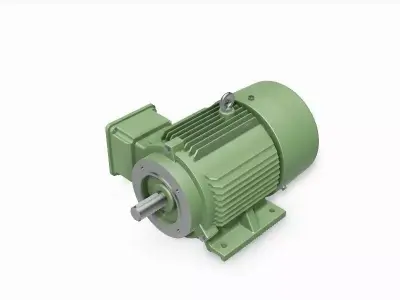 112M B34a Left IEC electric motor - 3D CAD model 3D model